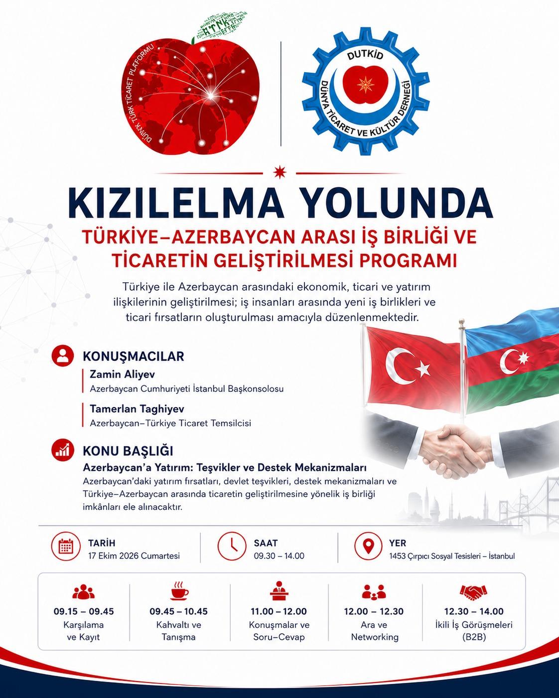 Kızılelma Yolunda Türkiye–Azerbaycan Arası İş Birliği ve Ticaretin Geliştirilmesi Programı