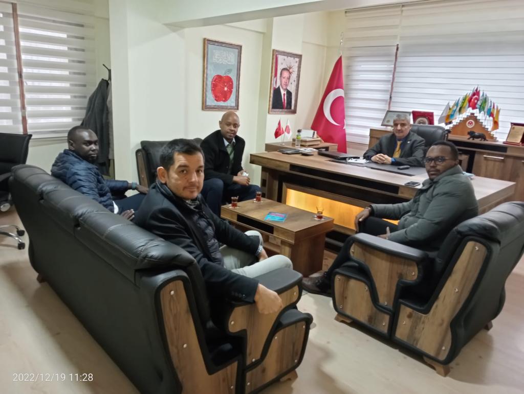 Ruanda Cumhuriyeti Türkiye Ticaret Ataşesi Sn. Lucas J.MURENZI beyi Merkezimizde Misafir ettik